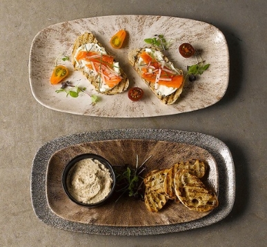 פלטה מלבנית 35.5/18.9 ס"מ CHURCHILL ZIRCON BROWN 5