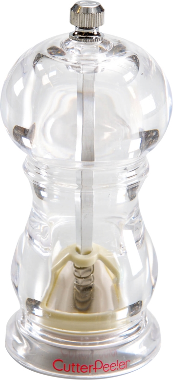 מטחנה פלפל אקרילי שקוף 12 ס"מ CUTTERPEELER 3