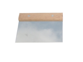 שפכטל מרובע/חותך בצק ידית עץ 15X7.5 ס"מ