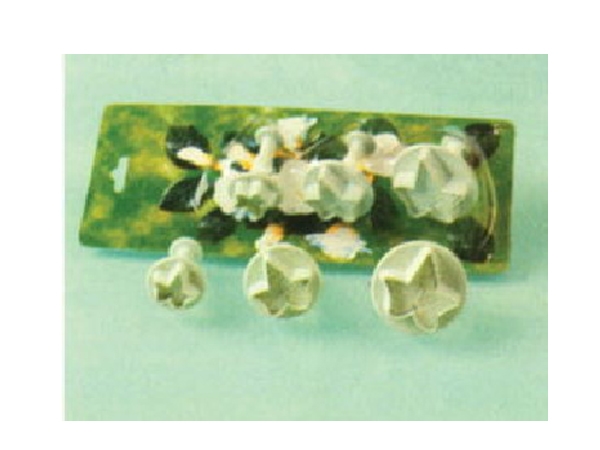 חותך קפיץ עלה קיסוס פלסטיק 3 חלקים 2/3/3.8 ס"מ -  מבצע עג"ה YABA 3