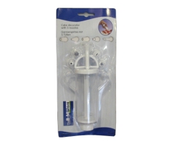 חותך פרח פלסטיק 3 חלקים 2/3.8/6.5 ס"מ -  מבצע עג"ה YABA