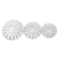 חותך פרח חמנייה פלסטיק 3 חלקים 4/5.5/7 ס"מ -  מבצע עג"ה YABA