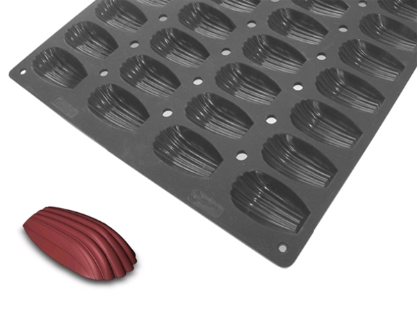 תבנית סיליקון 60/40 מדלן 44 שקעים 7.8/4.5/1.8 ס"מ 4020644 LEKUE 3