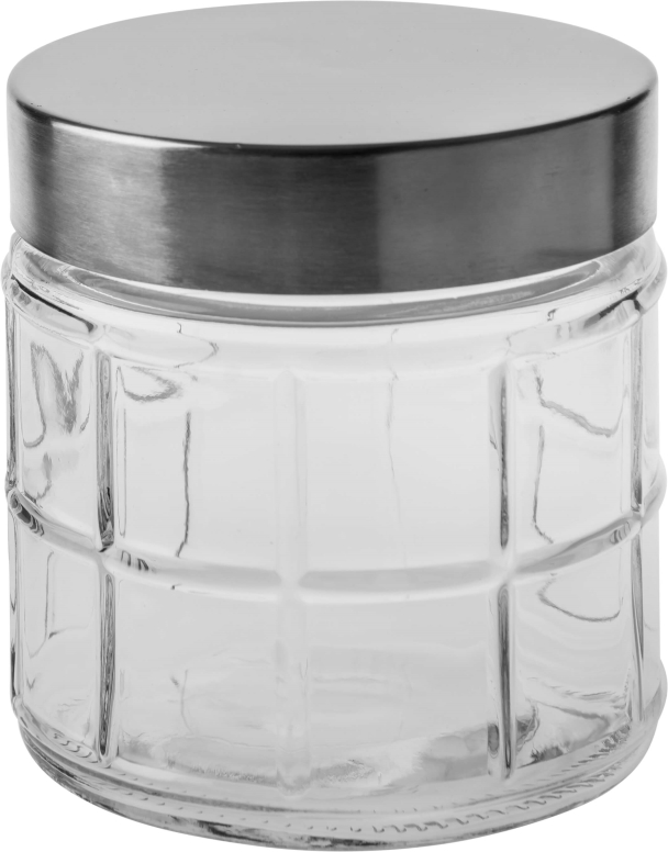 צנצנת משבצות מכסה נירוסטה 0.8 ליטר 3