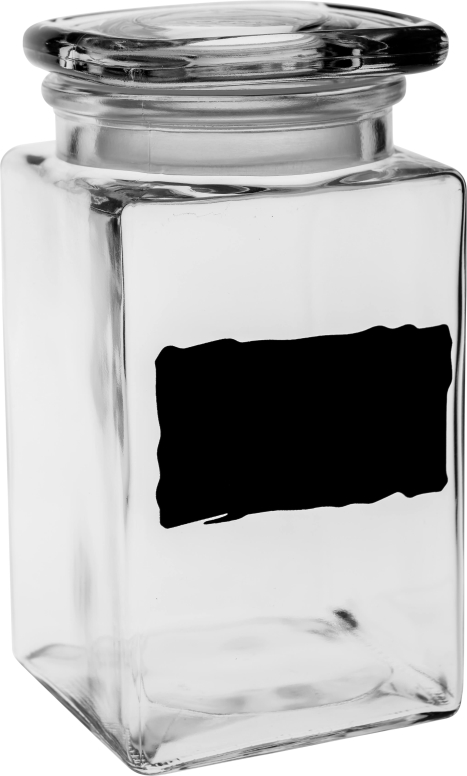 צנצנת מרובעת מכסה זכוכית 1.3 ליטר 3