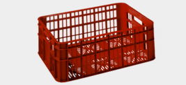 ארגז מרושת אדום 55/37/19 34 ליטר פלסגד 2/3