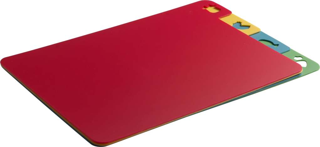 סט (4) לוח חיתוך גמיש אינדקס אנטיבקטריאלי 35X24X1.2ס"מ 3