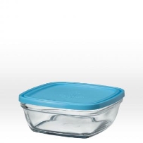 צנצנת/קופסא 17 מרובעת+מכסה DURALEX