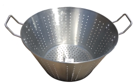 מסננת נירוסטה 50 ס"מ( עומק 26 ס"מ ללא תחתית / קוטר תחתית 33 ס"מ )