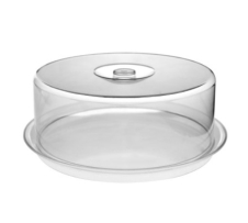 מגש ומכסה פעמון אקרילי 34X13ס"מ