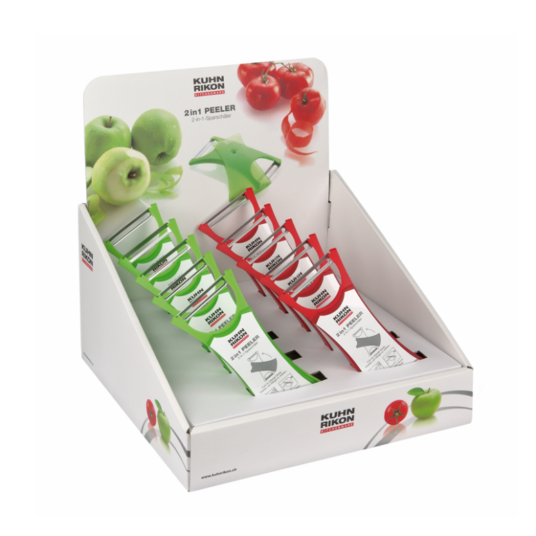 קולפן כפול חלק ומשונן צבעוני Kuhn Rikon 3