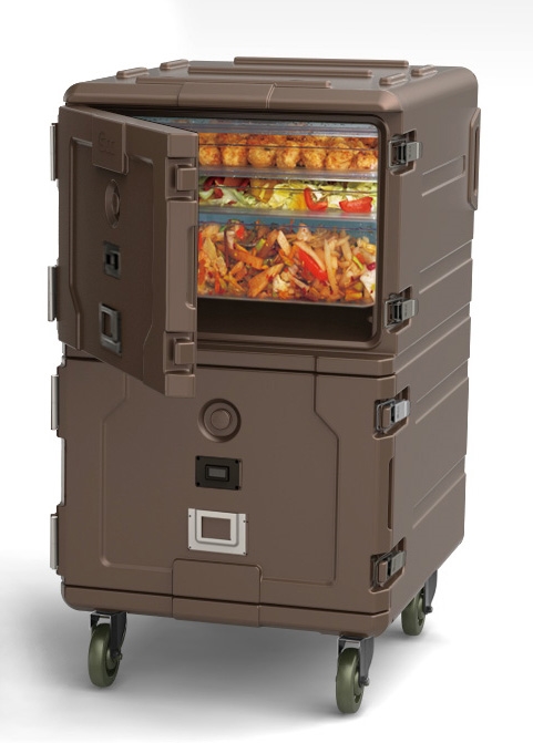 טרמופורט כפול+גלגלים ומד טמפרטורה  חום ל 10 תבניות 2/1/65 SCC