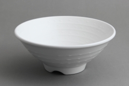 קערת אטריות זן 8X19.5 מלמין לבן EFAY