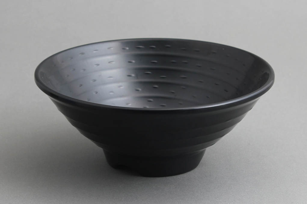 קערת אטריות זן 8X19.5 מלמין שחור EFAY 3