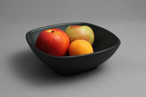 קערה ריבועית 14.7 ס"מ זן מלמין שחור EFAY 5