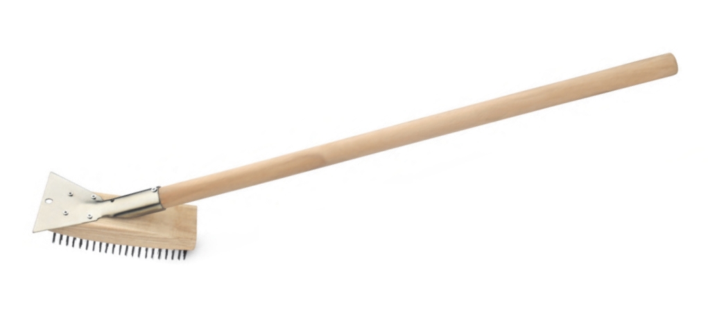 מברשת גריל / פלדה חדש ידית עץ 80 ס"מ- MC1A 3