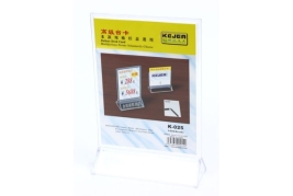 מעמד לתפריט 21/15 ס"מ אקרילי A5 ( עובי 2 מ"מ מסור )