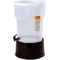 דיספנסר לשתייה אקונומי עגול בסיס שחור פוליפרופילן 19 ליטר CARLISLE