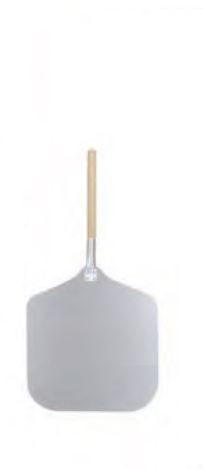 כף פיצה אלומיניום קטן 30/30 ידית עץ קצרה באורך 30 ס"מ 3