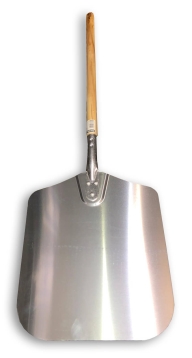 כף פיצה אלומיניום קטן 30/30 ידית עץ אורך 35 ס"מ 5