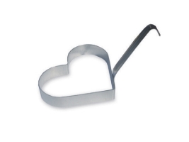 טבעת פנקייק לב 15.5 גובה 2.5 ס"מ נירוסטה S1.20MM