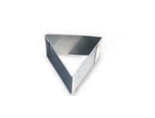 מיקד משולש צלע 6 גובה 4 ס"מ נירוסטה 3