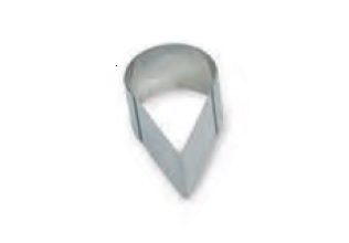 מיקד טיפה 6.5/9.5 גובה 4 ס"מ נירוסטה 3