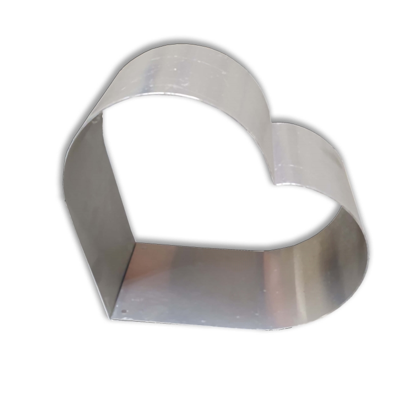 טבעת לב 20 קוטר גובה 6.5 ס"מ אלומיניום 3