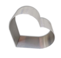 טבעת לב 35 קוטר גובה 6.5 ס"מ אלומיניום