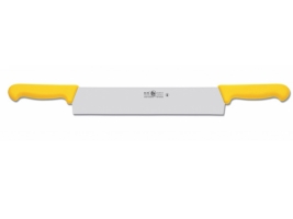 סכין גבינה 30 ס"מ 2 ידיות צהובה ICEL LINHA PRATICA