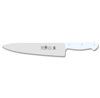 סכין שף רחב 20 ס"מ ידית בקלית לבנה ICEL TECHNIK 3