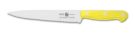 סכין עבודה משונן 20 ס"מ ידית בקלית צהובה ICEL TECHNIK