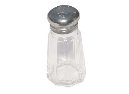 מלחיה זכוכית משושה קטן ראש נירוסטה