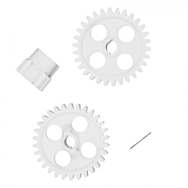 סט 4 חלקים למייבש חסה 10/20 ליטר(3 גלגלי שיניים ופין) DYNAMIC 3