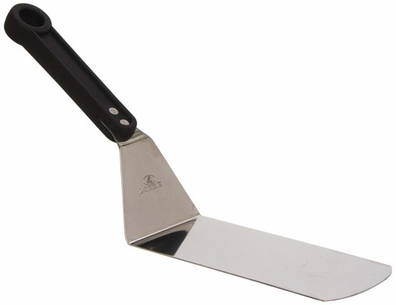 פלטה מדורגת רחבה 17 ס"מ נירוסטה (34 ס"מ כללי) ידית פלסטיק שחורה Lacor 3