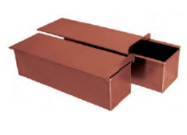 תבנית לחם/קסטן+מכסה 35/10 גובה 15 ס"מ ציפוי סיליקון