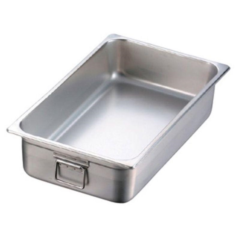 רוסטר נירוסטה 40/30 ס"מ גובה 6.5 ס"מ ידיות נופלות  PUJADAS