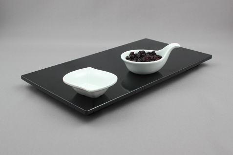 פלטה גסטרונום 1/3 מוגבהת מלמין שחור EFAY 5