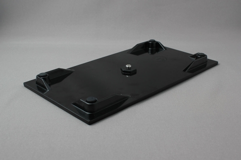 פלטה גסטרונום 1/3 מוגבהת מלמין שחור EFAY 7