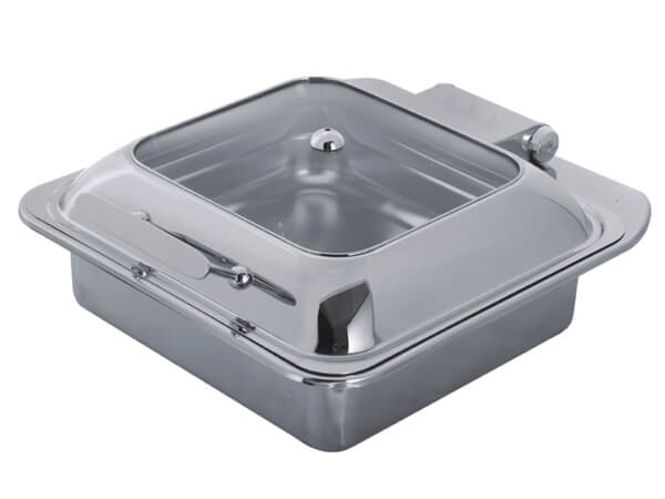 שפינג לאינדוקציה ללא רגליים מרובע 2/3 5.5 ליטר חלון זכוכית 3