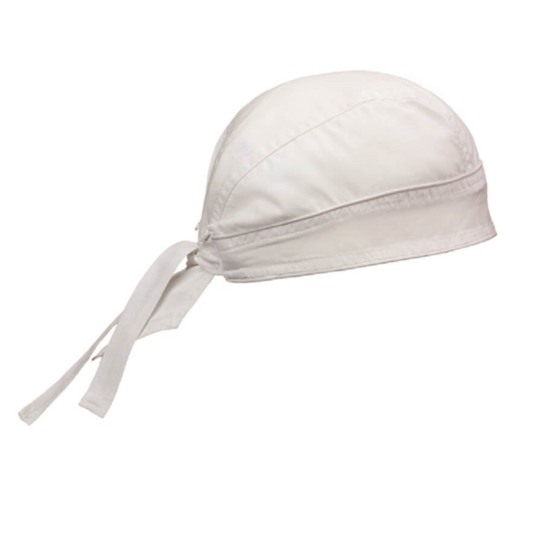 כובע בנדנה לבן עם רשת warker 3