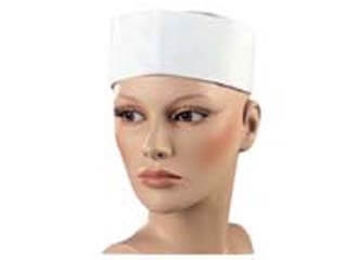 כובע טבח נמוך לבן warker 3