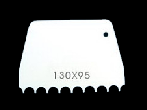 קלף טרפז משונן גס לבן 13/9.5 ס"מ 3