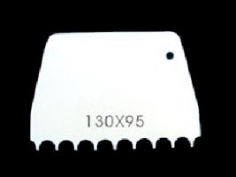 קלף טרפז משונן גס לבן 13/9.5 ס"מ