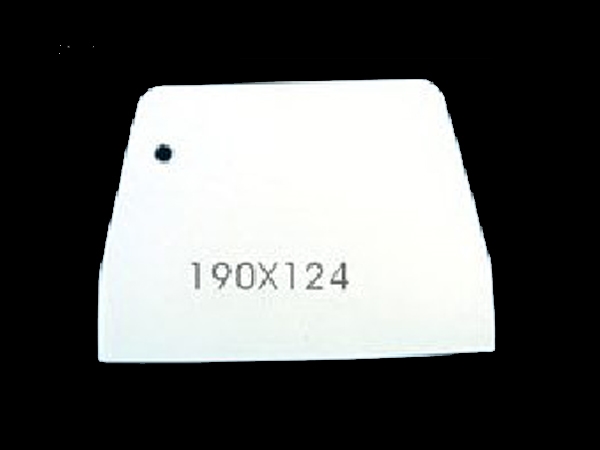 קלף טרפז חלק לבן 19/12.5 ס"מ 3