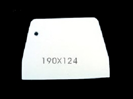 קלף טרפז חלק לבן 19/12.5 ס"מ