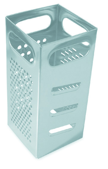 פומפיה / מגרדת נירוסטה מרובעת 10/10גובה 22.5 ס"מ 3