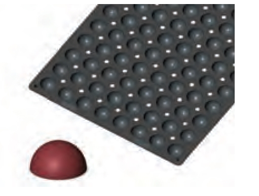 תבנית סיליקון 60/40 חצי כדור 28 שקעים קוטר 7 גובה 3.5 ס"מ SQ003 3