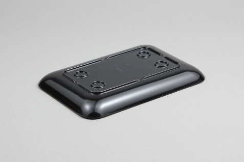 מגש אמי 21/14 ס"מ מלמין שחור EFAY 7