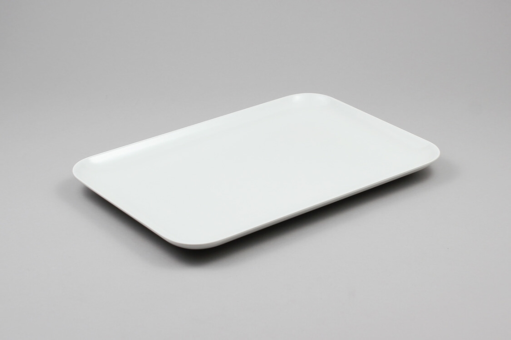 מגש אמי 29*20 ס"מ מלמין לבן 3